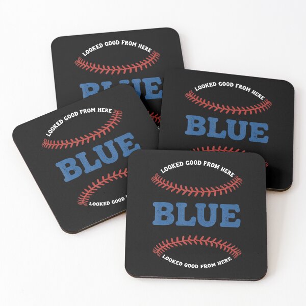 Item preview, Looked Good From Here Blue - Baseball designed and sold by AdellGretchen.