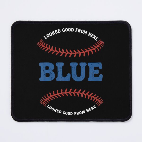 Item preview, Looked Good From Here Blue - Baseball designed and sold by AdellGretchen.