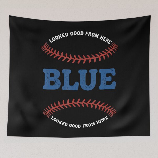 Item preview, Looked Good From Here Blue - Baseball designed and sold by AdellGretchen.