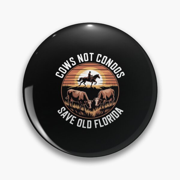 Item preview, Cows Not Condos Save Old Florida Cowboy Farm Funny designed and sold by ToggleBet.