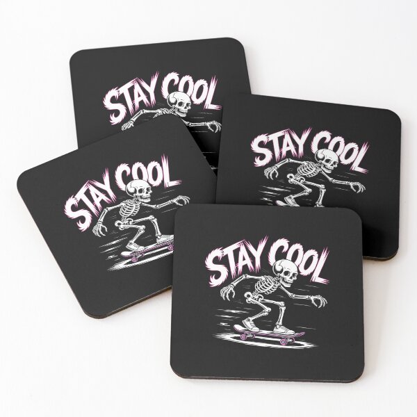 Item preview, Stay Cool Man Cool Skeleton Skate Meme  Stay Chill And Ride designed and sold by LorraineRita.