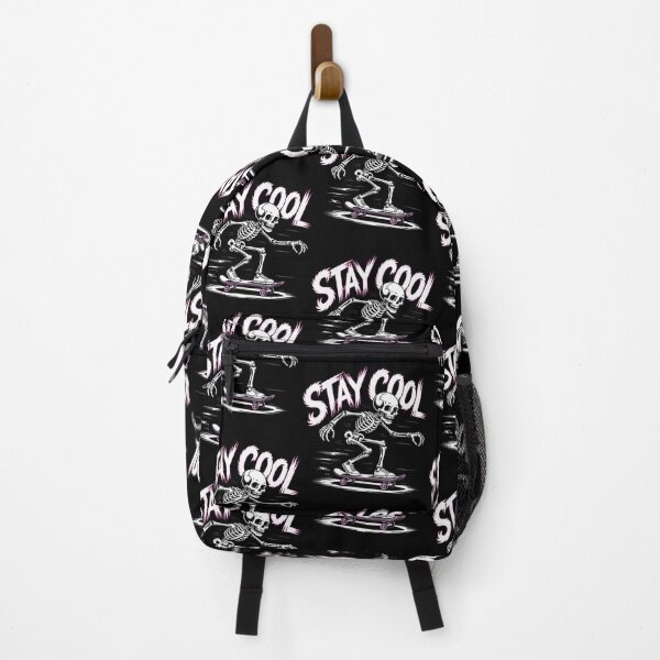 Item preview, Stay Cool Man Cool Skeleton Skate Meme  Stay Chill And Ride designed and sold by LorraineRita.