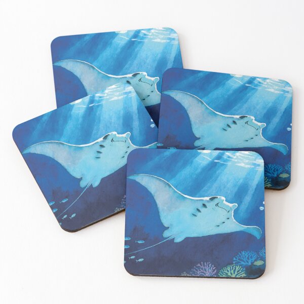 Item preview, large manta ray in the sea designed and sold by Mauswohn.