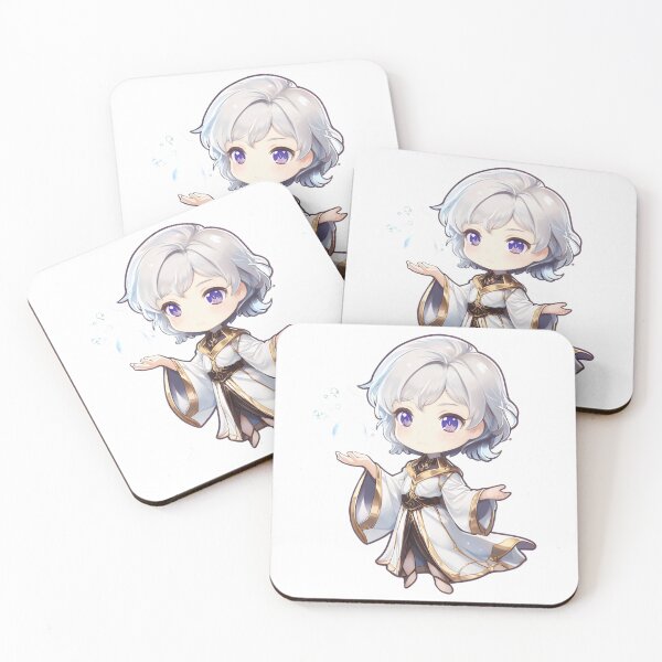 Item preview, Chibi Holy Mage Girl • Cute Anime Celestial Sticker designed and sold by AMPrintsArt.
