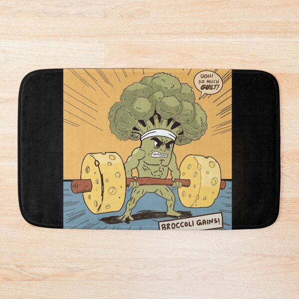 Item preview, Broccoli Gains – Funny Gym Food Humor Workout Design designed and sold by Popstudio85.