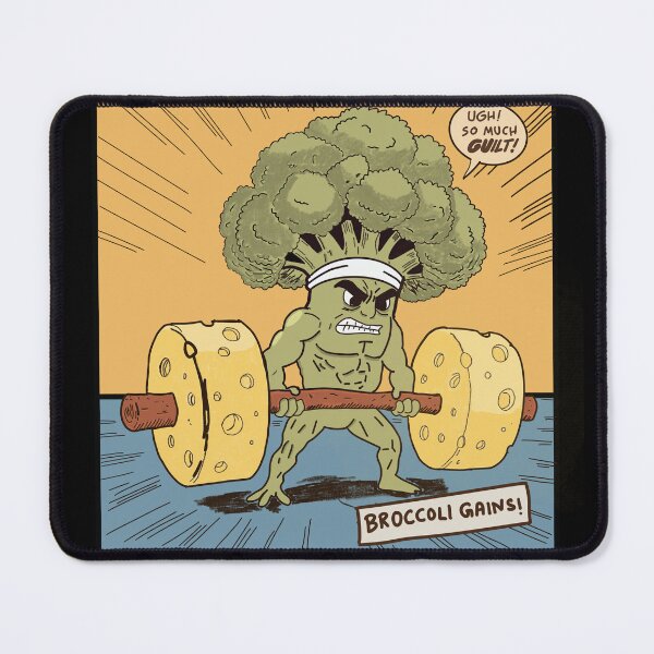 Item preview, Broccoli Gains – Funny Gym Food Humor Workout Design designed and sold by Popstudio85.