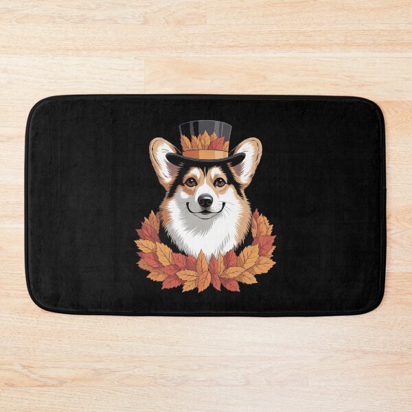 Item preview, Cozy Autumn Fall Vibes Dog Lover Falling Leaves Cute Corgi designed and sold by ToggleBet.