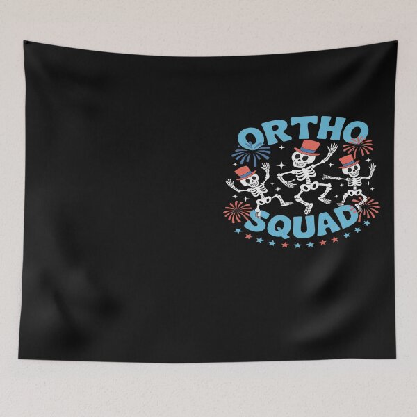 Item preview, Skeleton Dancing Ortho Squad 4th Of July USA Flag Orthopedic designed and sold by Hofersofer.