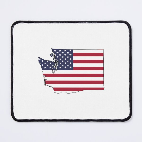 Item preview, Washington Stars & Stripes State Silhouette – Distressed Americana designed and sold by Paper Drip.