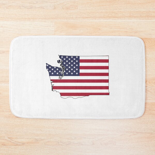 Item preview, Washington Stars & Stripes State Silhouette – Distressed Americana designed and sold by Paper Drip.