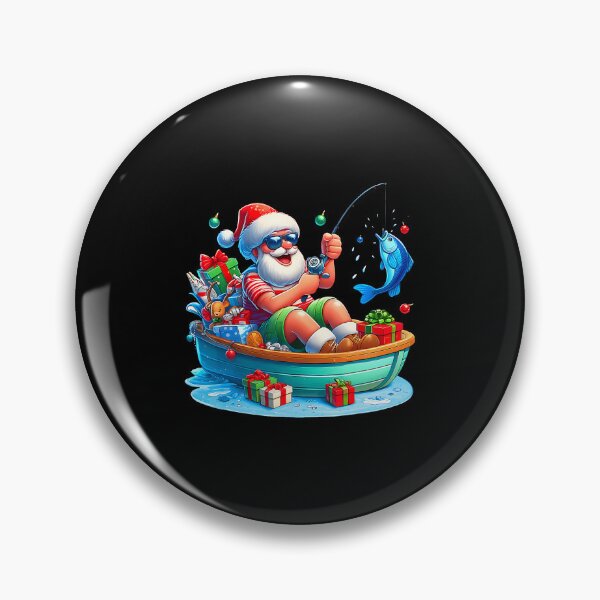Item preview, Funny Santa Claus Fishing Christmas In July Beach Boy Kids designed and sold by JosephineSarah.