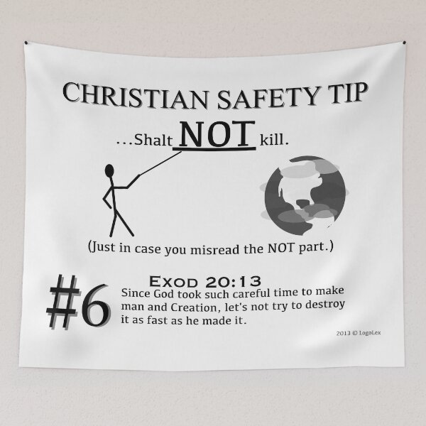 Item preview, Christian Safety Tip #6 : Exod 20:13 designed and sold by LoGoss-Official.