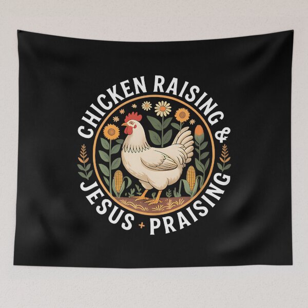 Item preview, Chicken Raising  Jesus Praising designed and sold by KristinCleo.