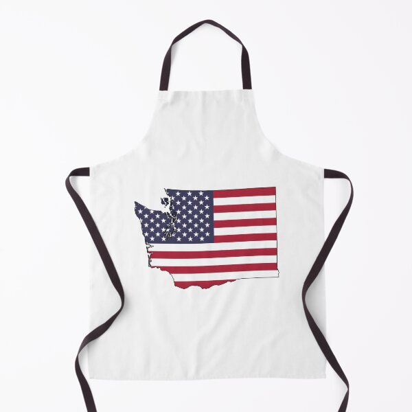 Item preview, Washington Stars & Stripes State Silhouette – Distressed Americana designed and sold by Paper Drip.