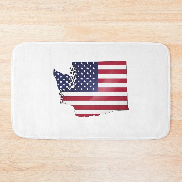 Item preview, Washington Stars & Stripes State Silhouette – Distressed Americana designed and sold by Paper Drip.