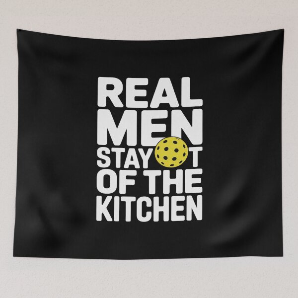 Item preview, Real Men Stay Out Of The Kitchen Pickleball Paddleball  designed and sold by CombatTask.