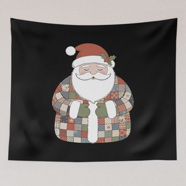 Item preview, Cozy Patchwork Santa Claus designed and sold by ToggleBet.