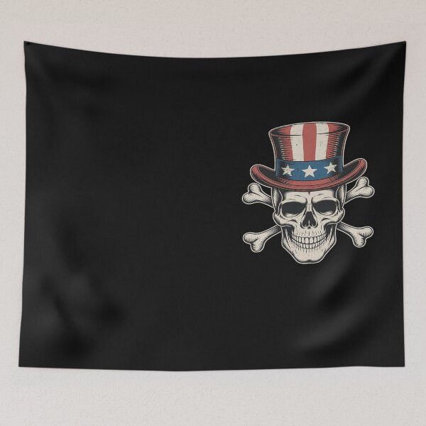 Item preview, Skull American Hat 4th Of July USA Patriotic American designed and sold by Hofersofer.