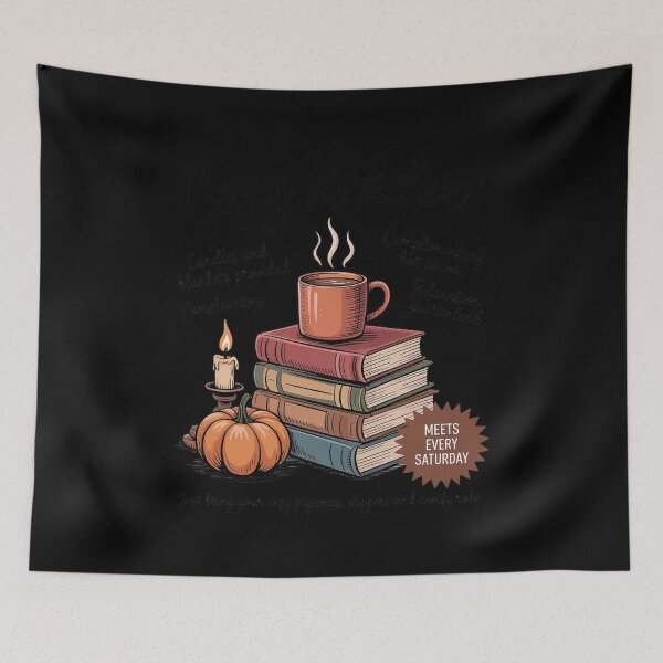 Item preview, Cozy Readers Book Club Autumn Fall Book Lover Thanksgiving designed and sold by ToggleBet.