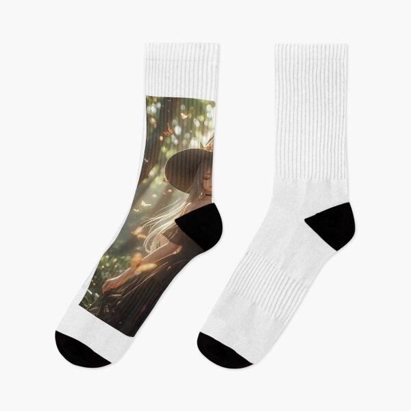 Item preview, Anime Forest Witch Girl • Magical Aesthetic Art designed and sold by AMPrintsArt.