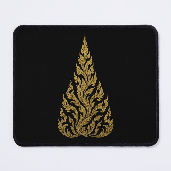 Item preview, Thai Golden Flame Kanok Pattern – Traditional Ornamental Design designed and sold by Sksticker991.