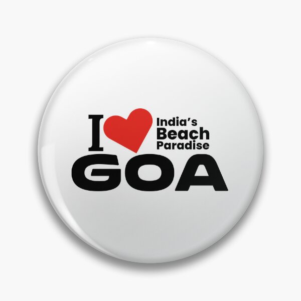 Item preview, I ❤️ Goa – India’s Beach Paradise Travel Sticker for Beach Lovers & Tourists designed and sold by saan-creatives.