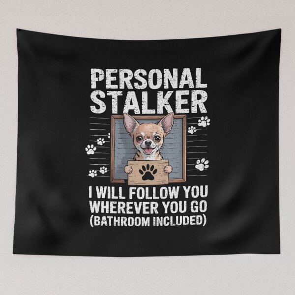 Item preview, Personal Stalker Chihuahua Dog Arrested Jail Photo Funny designed and sold by KristyCharleen.