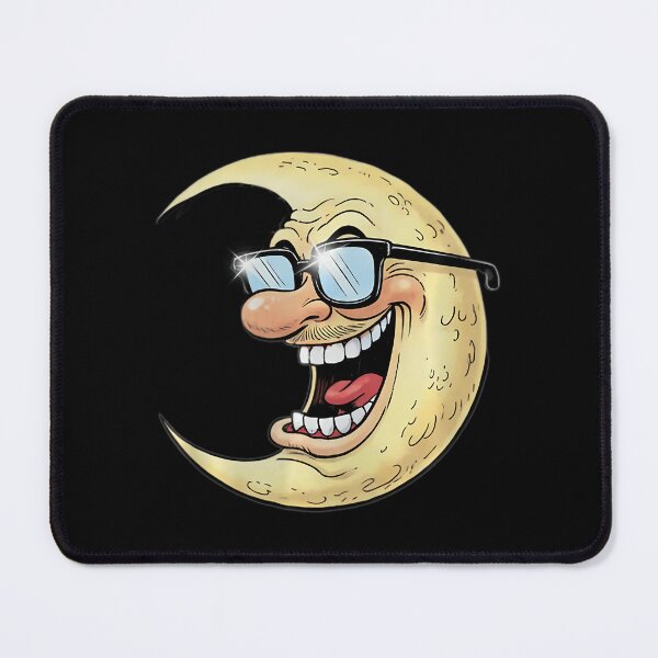 Item preview, Laughing Moon, Moon Humor, Moon t-shirt, Moon design, Moon lover, Moon gift, Moon enthusiast, Moon laughing, Moon funny, Moon cartoon, Moon smiling designed and sold by ChelseaEula.
