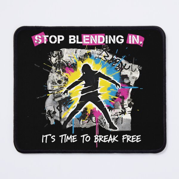 Item preview, Stop Blending In Break Free Graffiti Street Art Design - Hip Hop Dancer Boombox Tee designed and sold by SylwiaPrint.