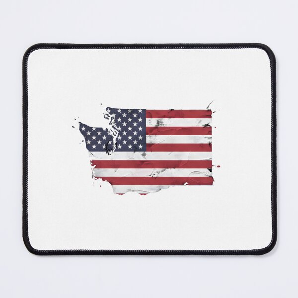 Item preview, Washington Stars & Stripes State Silhouette – Distressed Americana designed and sold by Paper Drip.