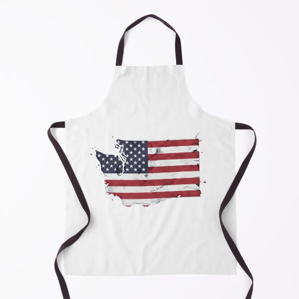 Item preview, Washington Stars & Stripes State Silhouette – Distressed Americana designed and sold by Paper Drip.