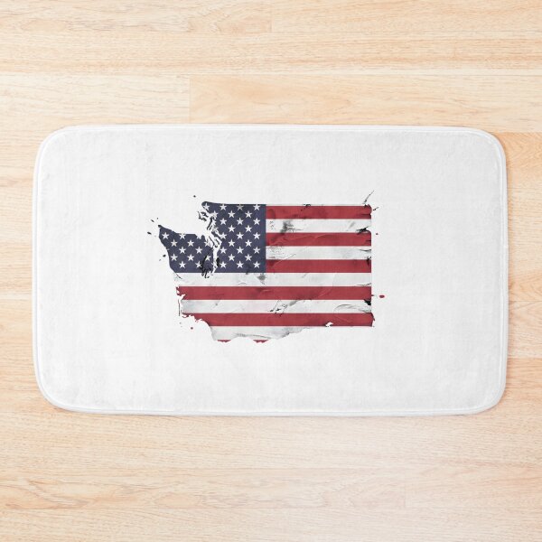 Item preview, Washington Stars & Stripes State Silhouette – Distressed Americana designed and sold by Paper Drip.