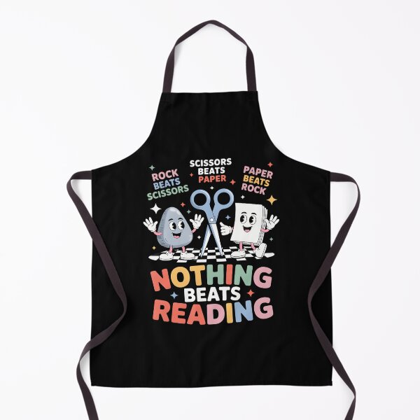 Item preview, Nothing Beats Reading Teacher Librarian Rock Paper Scissors designed and sold by ChelseaEula.