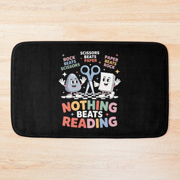 Item preview, Nothing Beats Reading Teacher Librarian Rock Paper Scissors designed and sold by ChelseaEula.