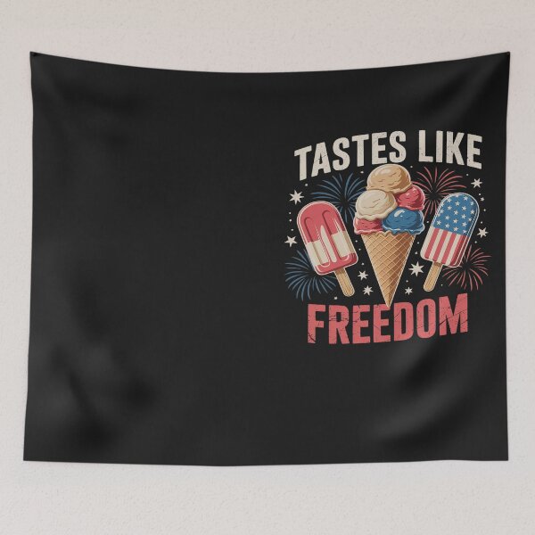 Item preview, Tastes Like Freedom Ice Cream 4th Of July USA Flag Patriotic designed and sold by Hofersofer.
