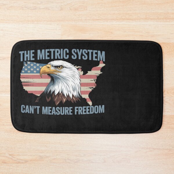 Item preview, The Metric System Can't Measure Freedom 4th of July USA Flag  2 designed and sold by Eskomeranola.