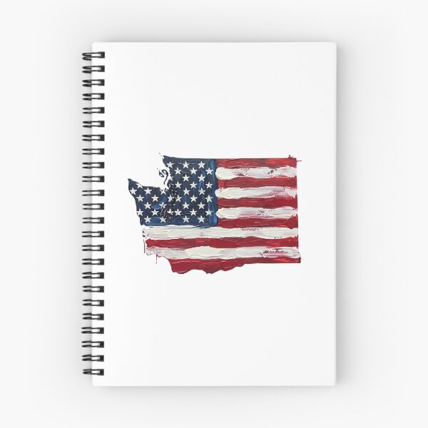 Item preview, Washington Stars & Stripes State Silhouette – Distressed Americana designed and sold by Paper Drip.