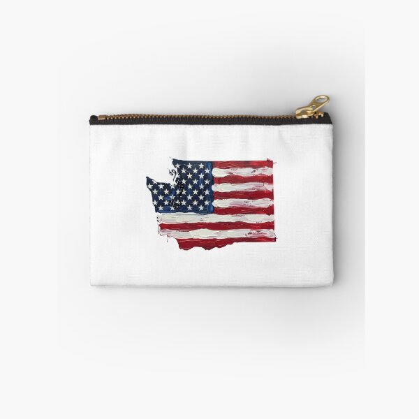 Item preview, Washington Stars & Stripes State Silhouette – Distressed Americana designed and sold by Paper Drip.