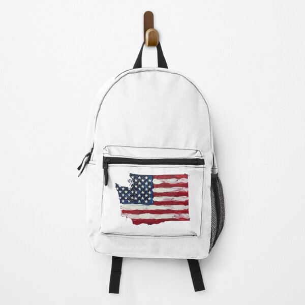 Item preview, Washington Stars & Stripes State Silhouette – Distressed Americana designed and sold by Paper Drip.