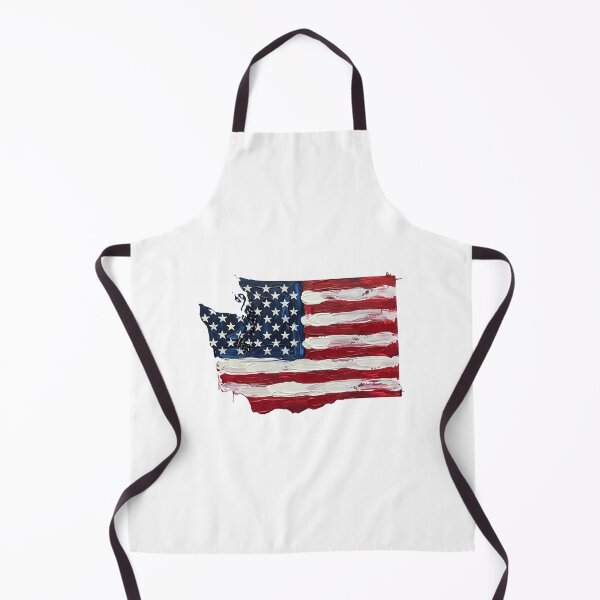 Item preview, Washington Stars & Stripes State Silhouette – Distressed Americana designed and sold by Paper Drip.