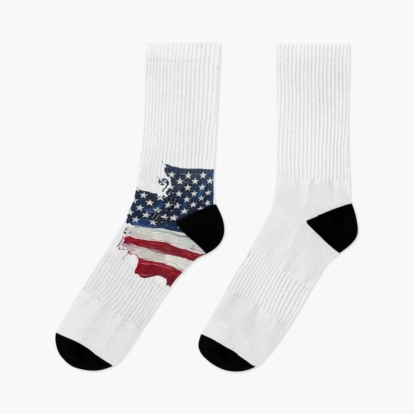 Item preview, Washington Stars & Stripes State Silhouette – Distressed Americana designed and sold by Paper Drip.