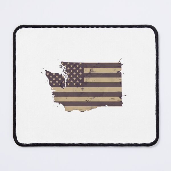 Item preview, Washington State Vintage Stars & Stripes – Brown and Gold designed and sold by Paper Drip.