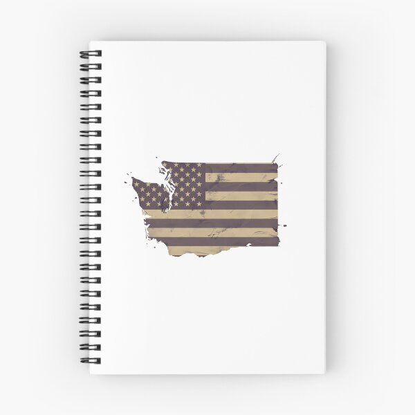 Item preview, Washington State Vintage Stars & Stripes – Brown and Gold designed and sold by Paper Drip.