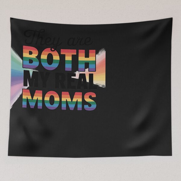 Item preview, They Are Both My Real Moms LGBTQ Pride Month Toddler Kids designed and sold by Eskomeranola.