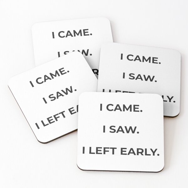 Item preview, Minimalist Quote Poster (I came. I saw) designed and sold by ElinHallengren.