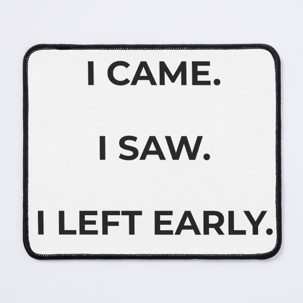 Item preview, Minimalist Quote Poster (I came. I saw) designed and sold by ElinHallengren.