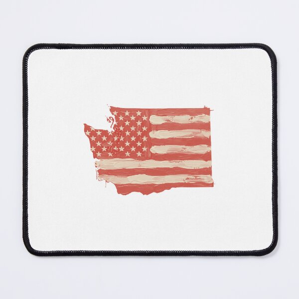 Item preview, Washington USA Flag Silhouette – Stars and Stripes State Outline designed and sold by Paper Drip.