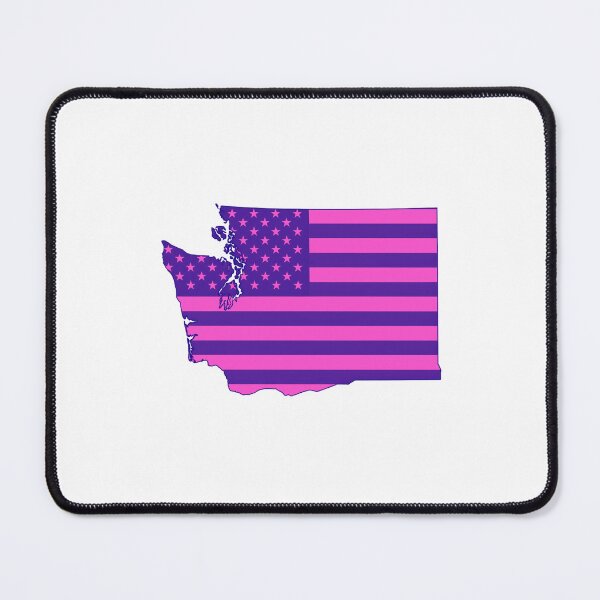 Item preview, Washington Pop Pink State Flag – Modern Fun Colors designed and sold by Paper Drip.