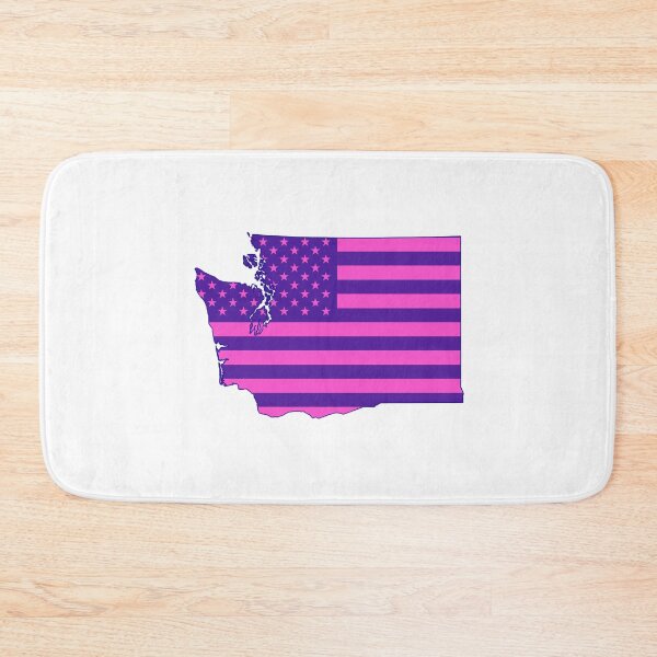Item preview, Washington Pop Pink State Flag – Modern Fun Colors designed and sold by Paper Drip.