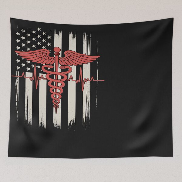 Item preview, Thin Red Line USA Flag Nurse 2 designed and sold by Eskomeranola.